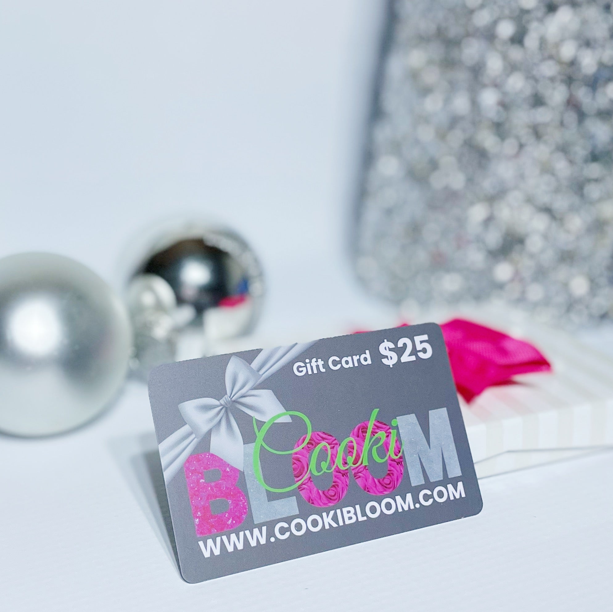 Cooki Bloom physical gift card with gift wrap
