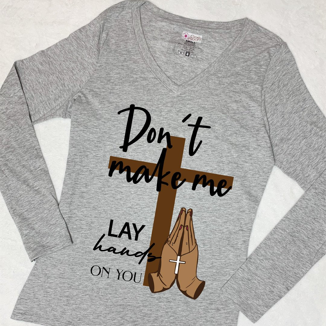 CookiBloom shirts Lay Hands Long-Sleeve Shirt