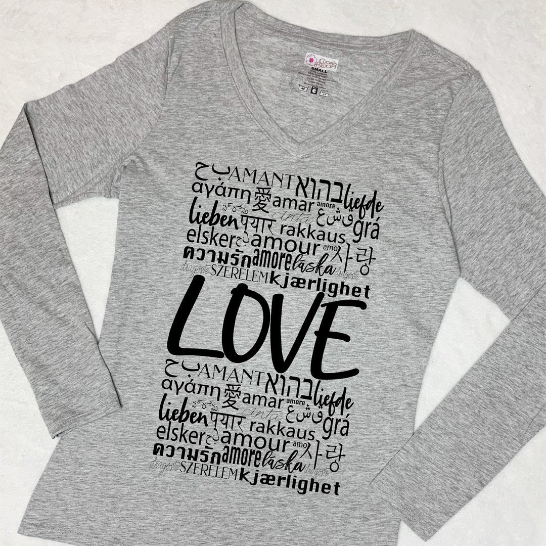 CookiBloom shirts Love Languages Long-Sleeve Shirt