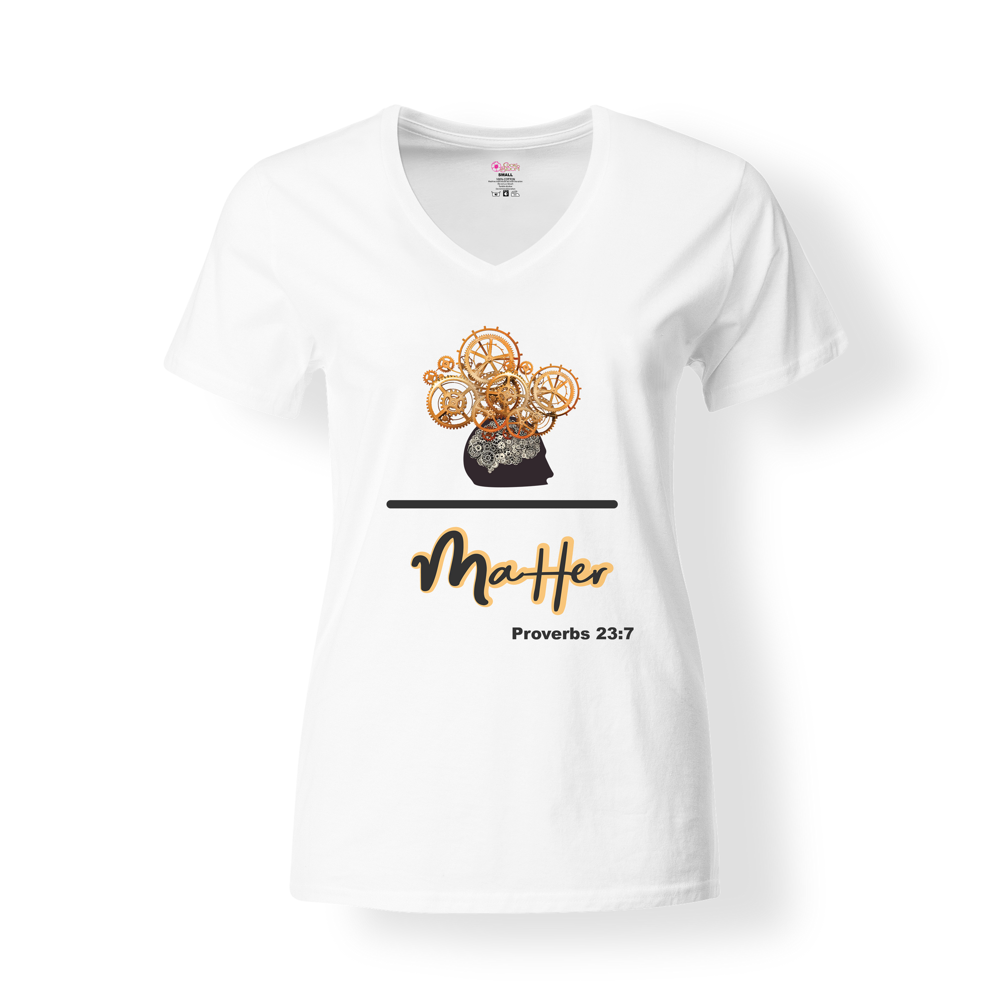 CookiBloom shirts S / White Mind over Matter Scripture Shirt