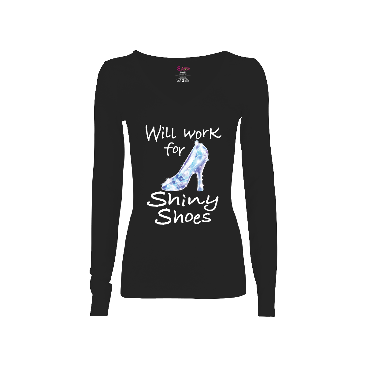 CookiBloom shirts Will Work for Shiny Shoes Long-Sleeve Shirt