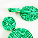 CookiBloom Jewelry Round Drop Seed Bead Earrings