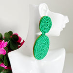 CookiBloom Jewelry Round Drop Seed Bead Earrings