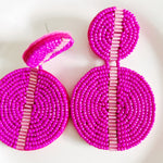 CookiBloom Jewelry Round Drop Seed Bead Earrings