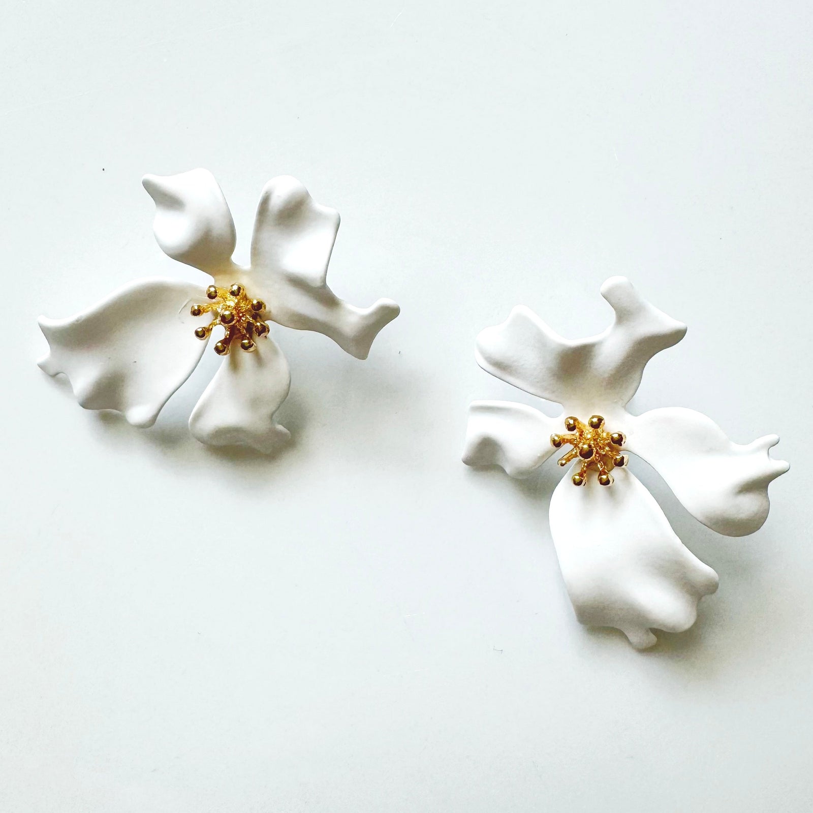 CookiBloom Jewelry White Glorious Bloom White Earrings