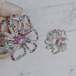 Happy Rose Rainbow Earrings