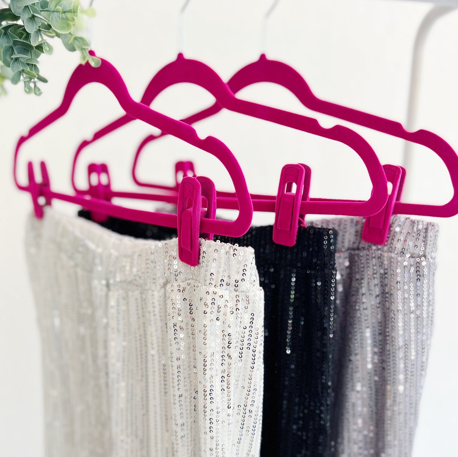 Cooki Bloom Pants Gleam Elastic Waist Sequin Jogger Pants