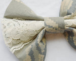 CookiBloom bow tie Air Force ABU Camo Hair Bow