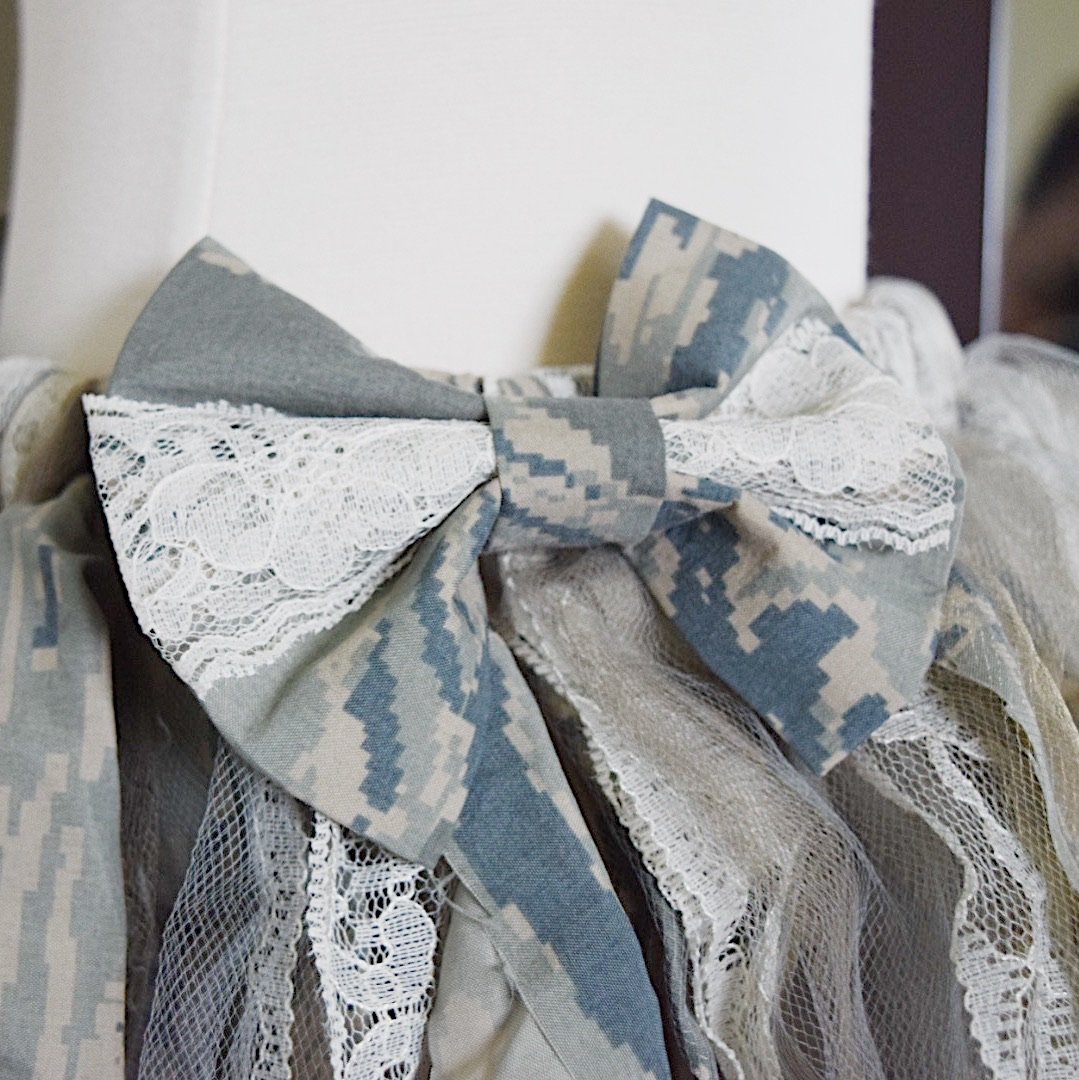 CookiBloom tutus Air Force ABU Camo Shabby Chic Tutu