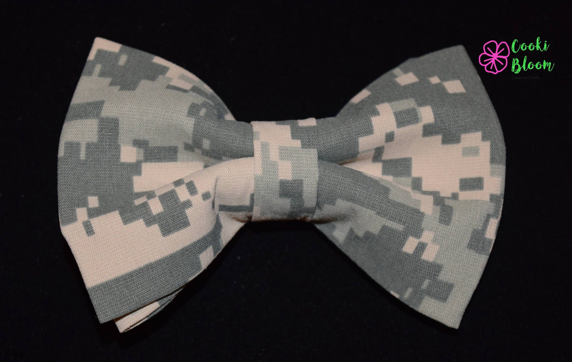 CookiBloom bow tie Army ACU Camo Bow Tie