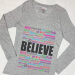 CookiBloom shirts Believe in Translation Long-Sleeve Shirt