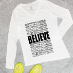 CookiBloom shirts Believe in Translation Long-Sleeve Shirt