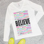 CookiBloom shirts Believe in Translation Long-Sleeve Shirt