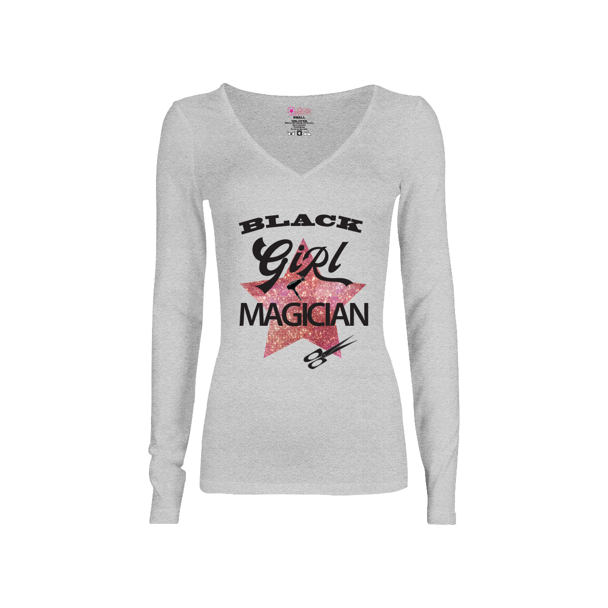 CookiBloom shirts Black Girl Magician Cosmetology Long-Sleeve Shirt