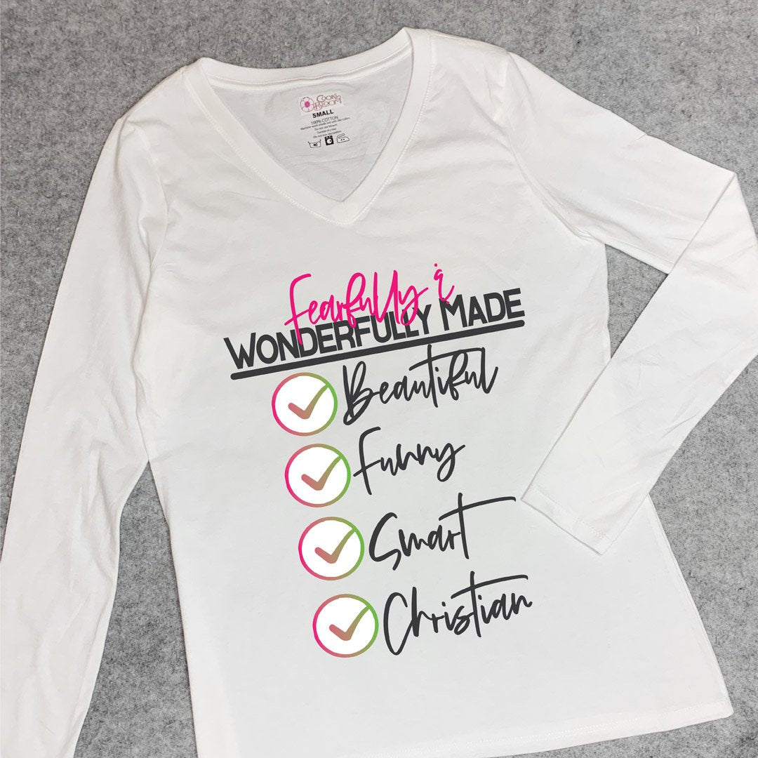 CookiBloom shirts Christian Check-off Long-Sleeve Shirt