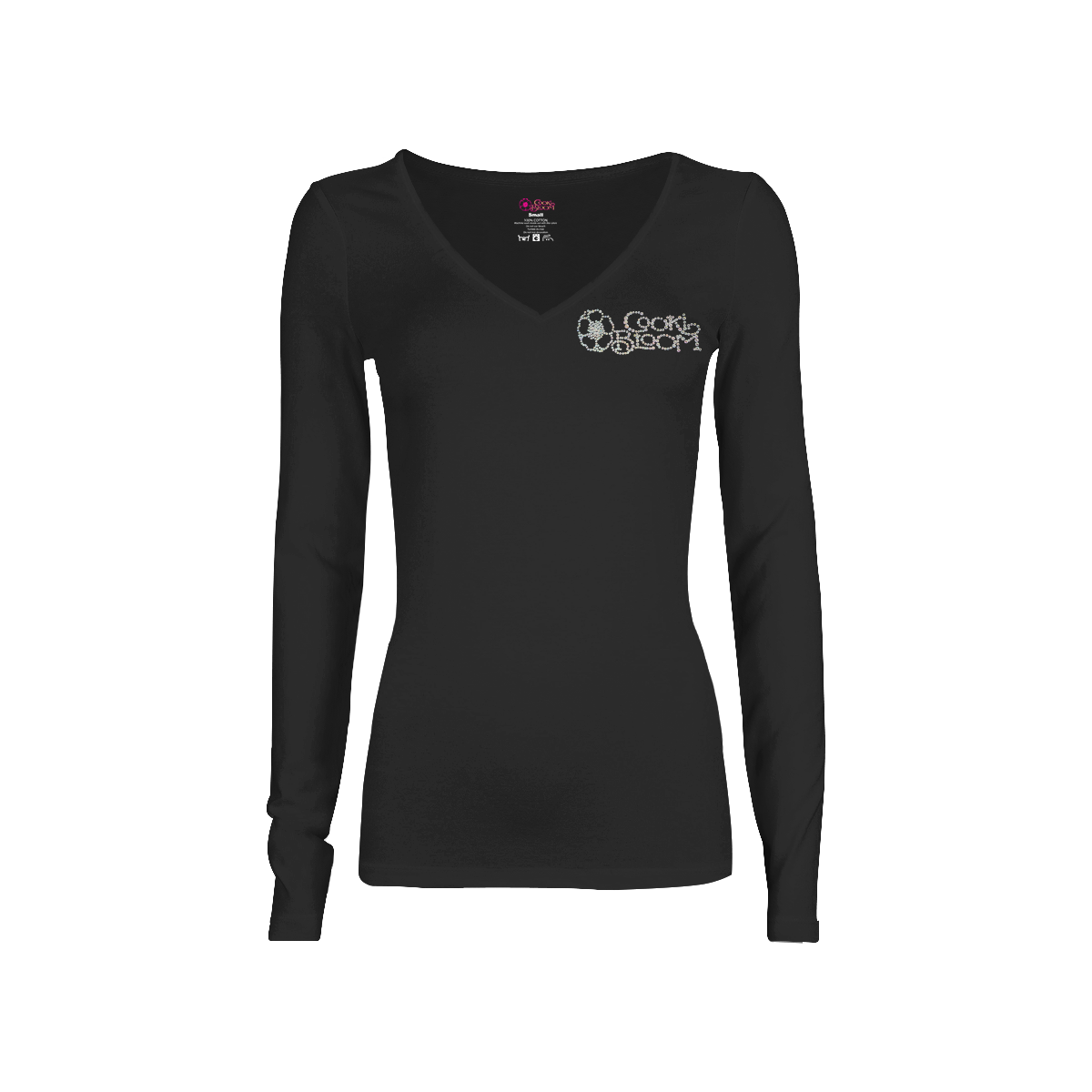 CookiBloom shirts Crystal Logo Long-Sleeve Shirt