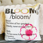 CookiBloom Define Bloom Sequin Pillow