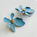 CookiBloom Jewelry Exotic Bloom Blue Earrings