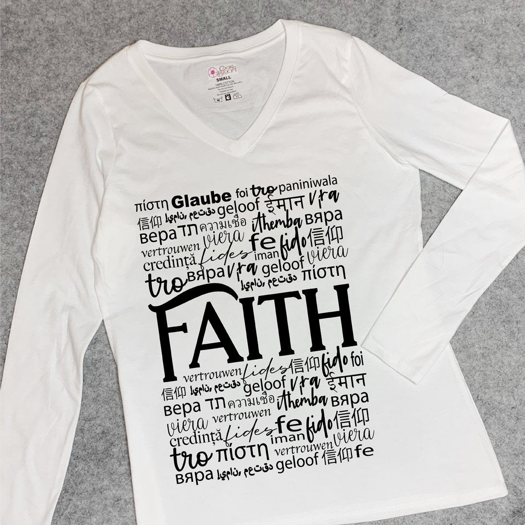 CookiBloom shirts Faith in Translation Long-Sleeve Shirt