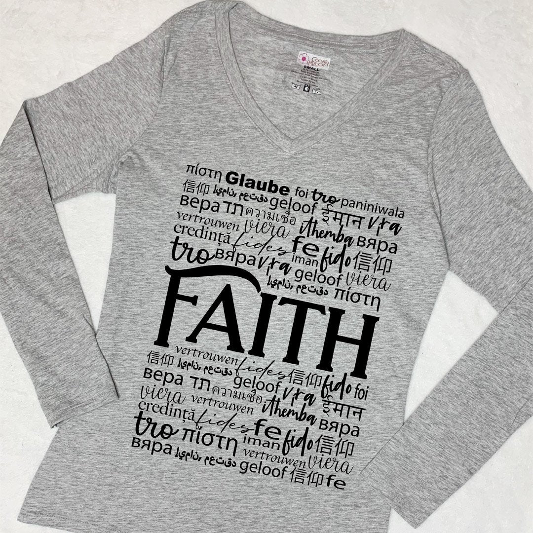 CookiBloom shirts Faith in Translation Long-Sleeve Shirt