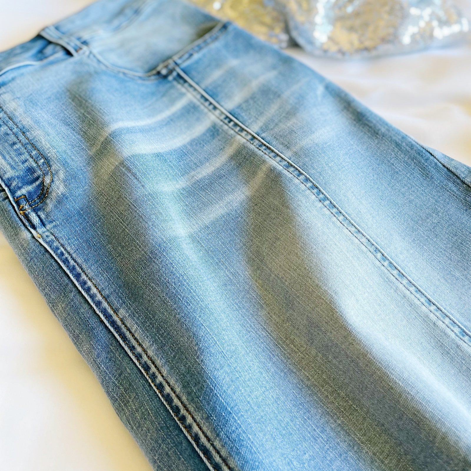 CookiBloom Forget Me Not Denim Skirt