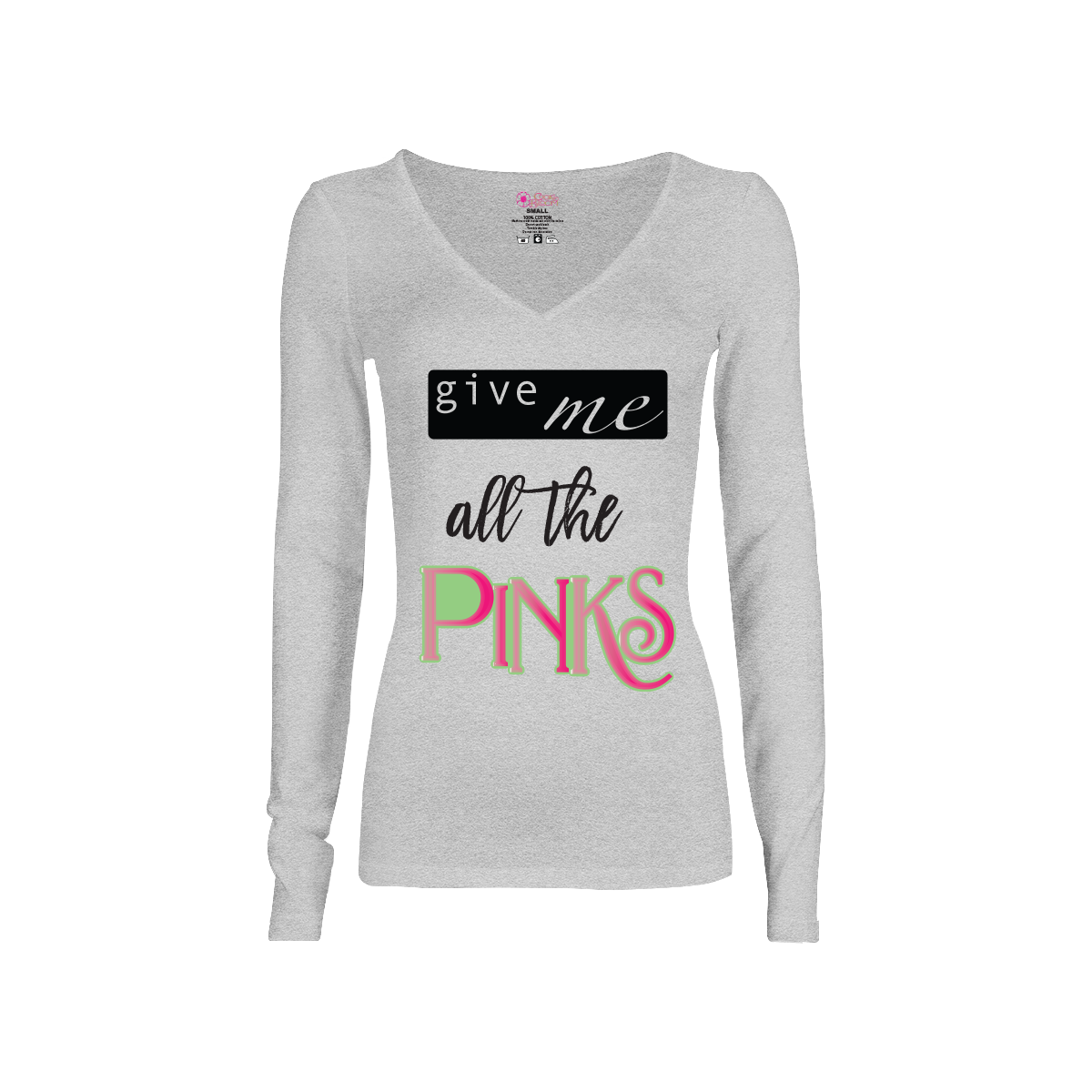 CookiBloom shirts Give Me All the PINKS Long-Sleeve Shirt