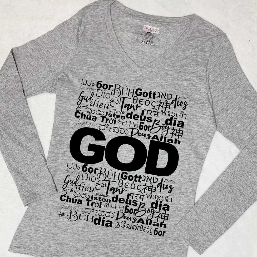 CookiBloom shirts GOD in Translation Long-Sleeve Shirt