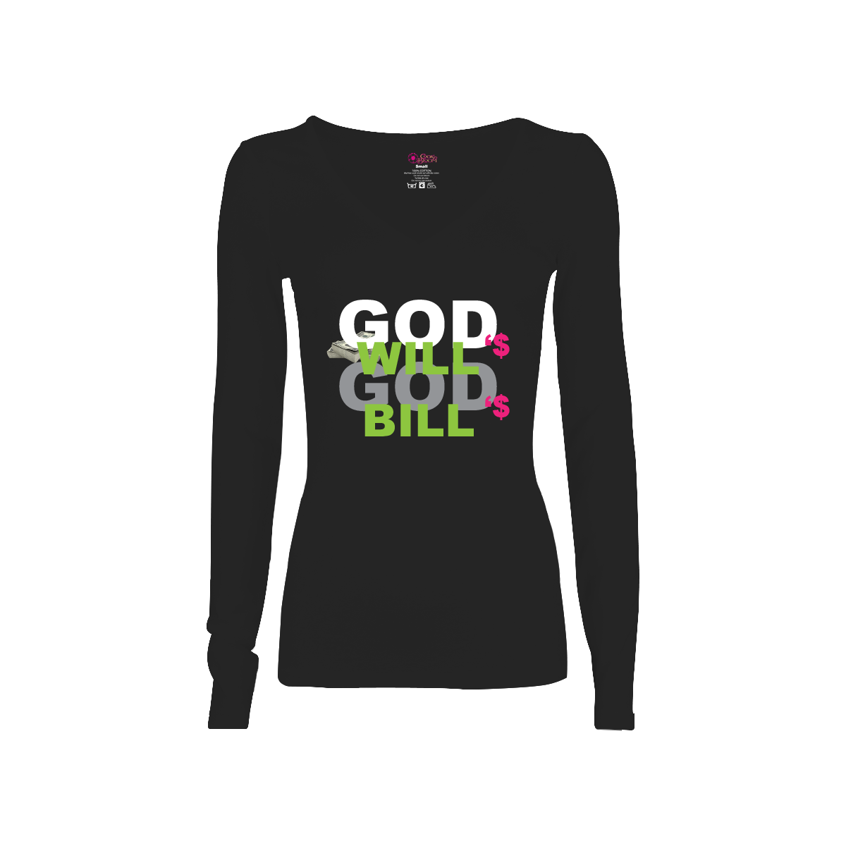 CookiBloom shirts God's Will God's Bill Long-Sleeve Shirt