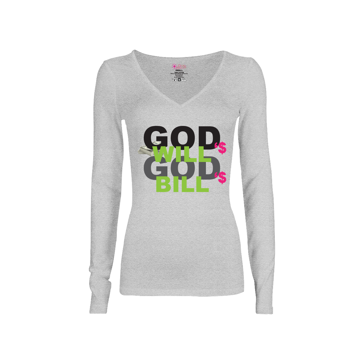 CookiBloom shirts God's Will God's Bill Long-Sleeve Shirt