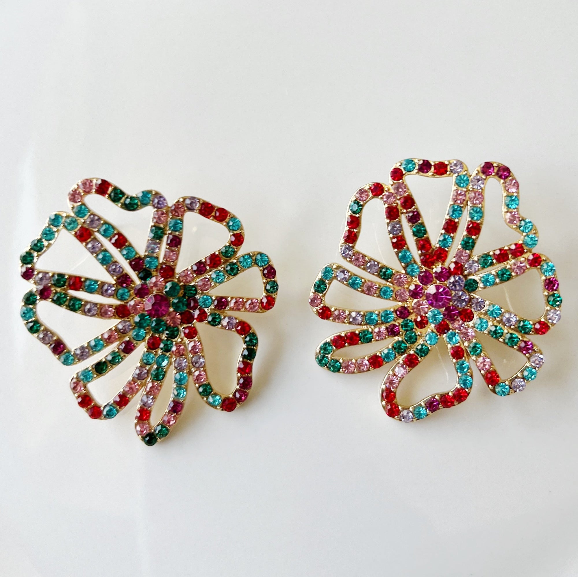 CookiBloom Earrings Happy Rose Rainbow Earrings