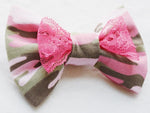 CookiBloom hair bows Hot Pink Camo Hair Bow