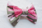 CookiBloom hair bows Hot Pink Camo Hair Bow