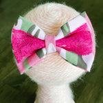 CookiBloom hair bows Hot Pink Camo Hair Bow