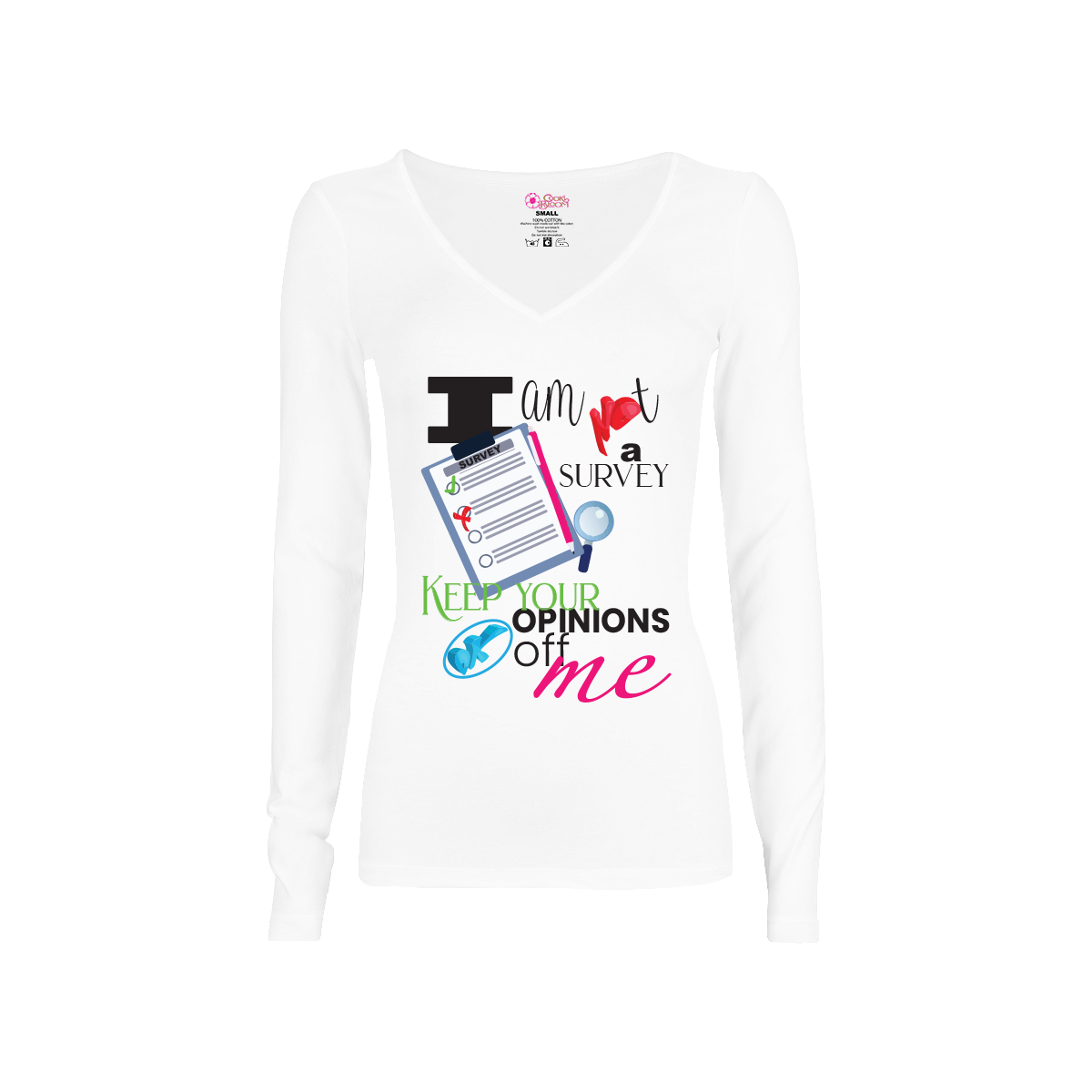 CookiBloom shirts I Am Not A Survey Long-Sleeve Shirt