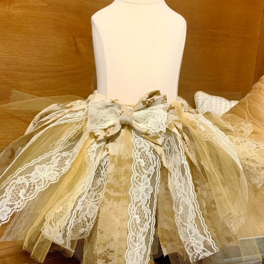CookiBloom tutus Marine Desert Camo Shabby Chic Tutu