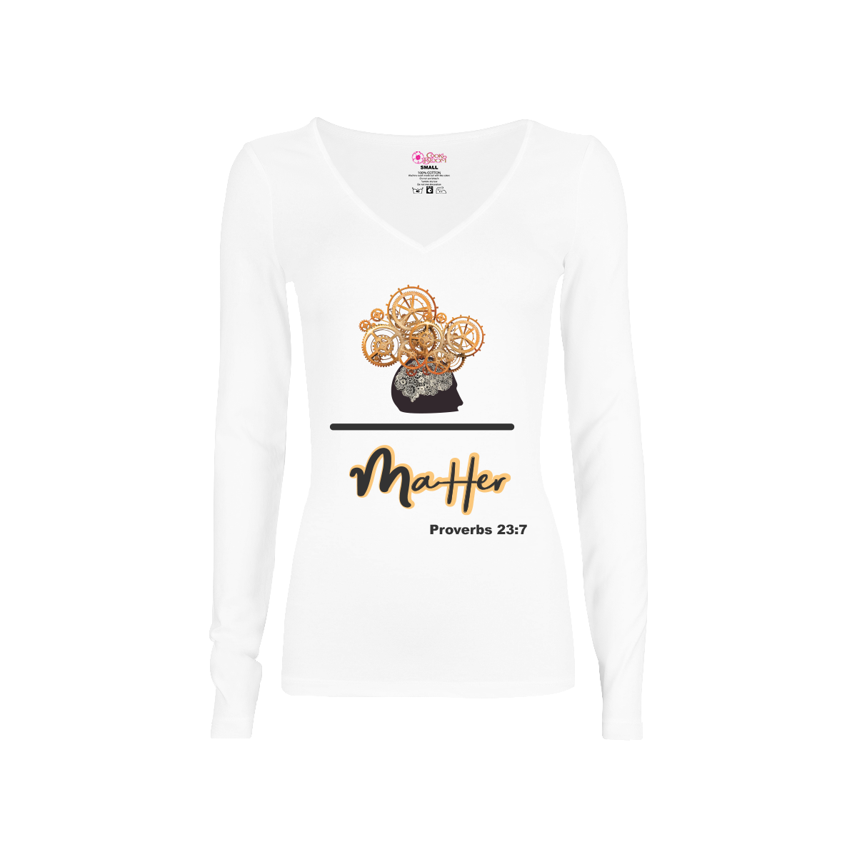 CookiBloom shirts Mind over Matter Scripture Long-Sleeve Shirt