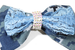 CookiBloom hair bows Navy Camo Hair Bow