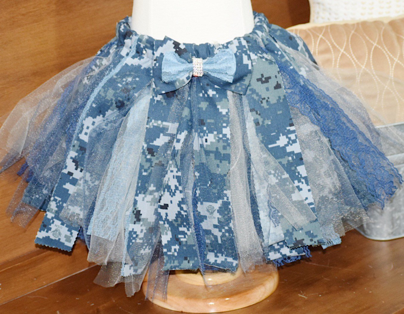 CookiBloom tutus Navy Camo Shabby Chic Tutu