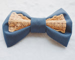 CookiBloom hair bows Orange & Navy Blue Hair Bow