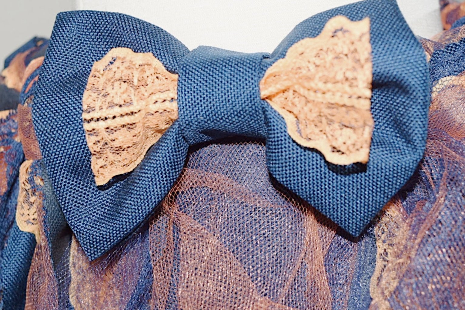 CookiBloom tutus Orange & Navy Blue Shabby Chic Tutu