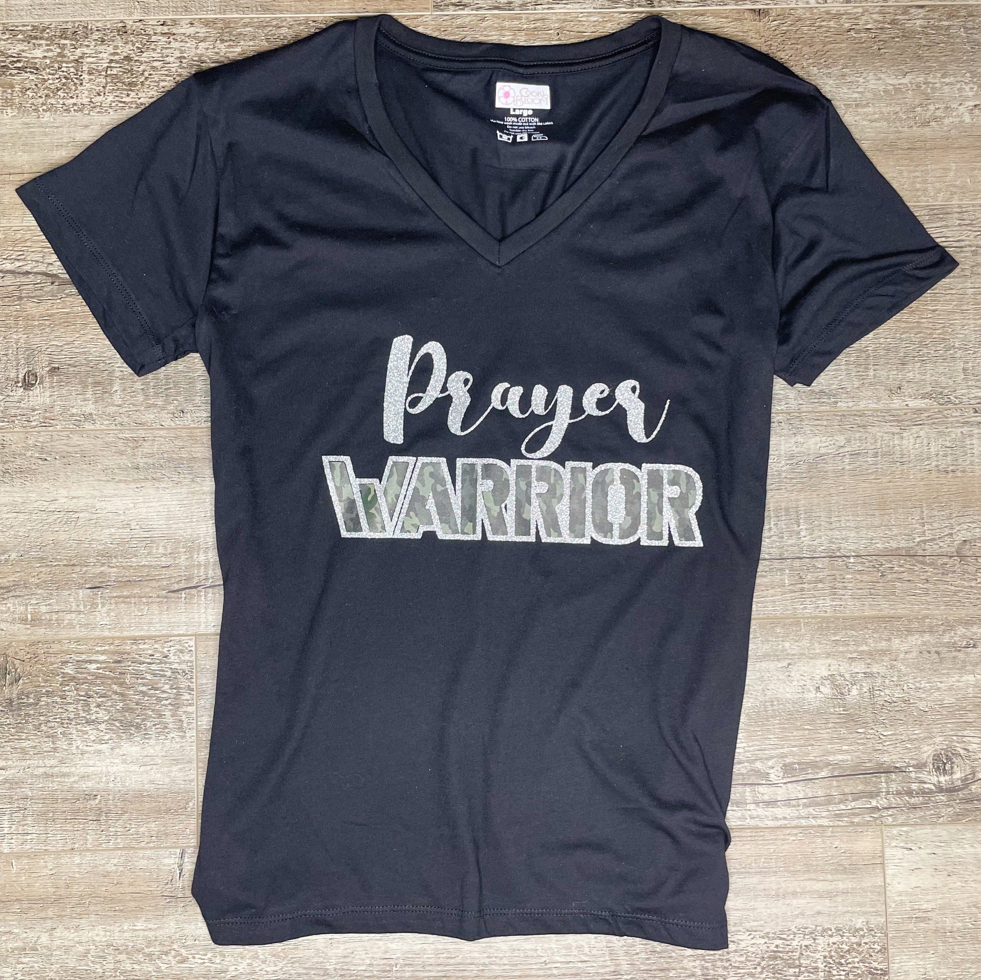 CookiBloom shirts Prayer Warrior Camo Shirt