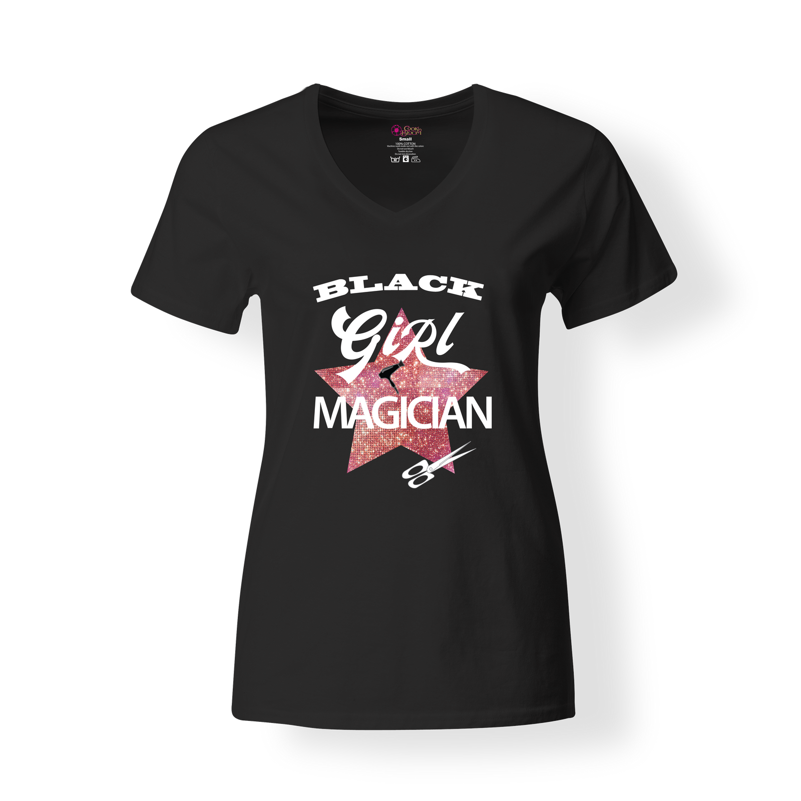 CookiBloom shirts S / White Black Girl Magician Shirt