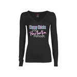 CookiBloom shirts S / Black / Color Classy Chicks Use Punctuation Long-Sleeve Shirt