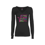 CookiBloom shirts S / Black / Colorful Square Root Long-Sleeve Shirt
