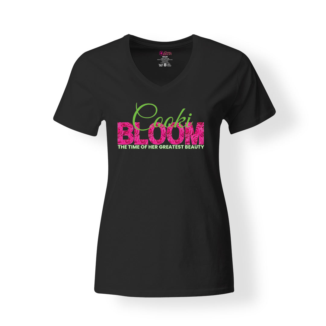 CookiBloom Shirts & Tops S / Black Greatest Beauty Pink Roses Bloom Shirt