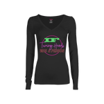 CookiBloom shirts S / Black / Multicolor Turning Heads Long-Sleeve Shirt