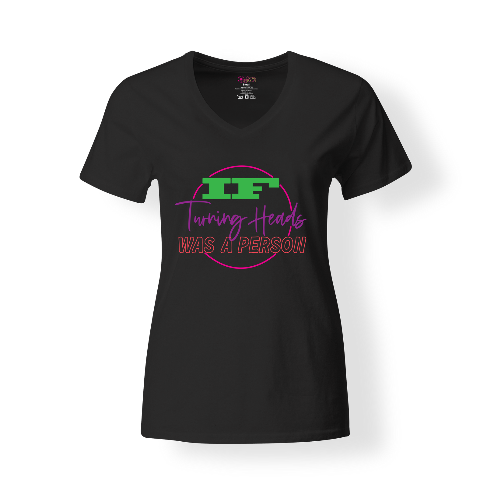 CookiBloom shirts S / Black / Multicolor Turning Heads Shirt