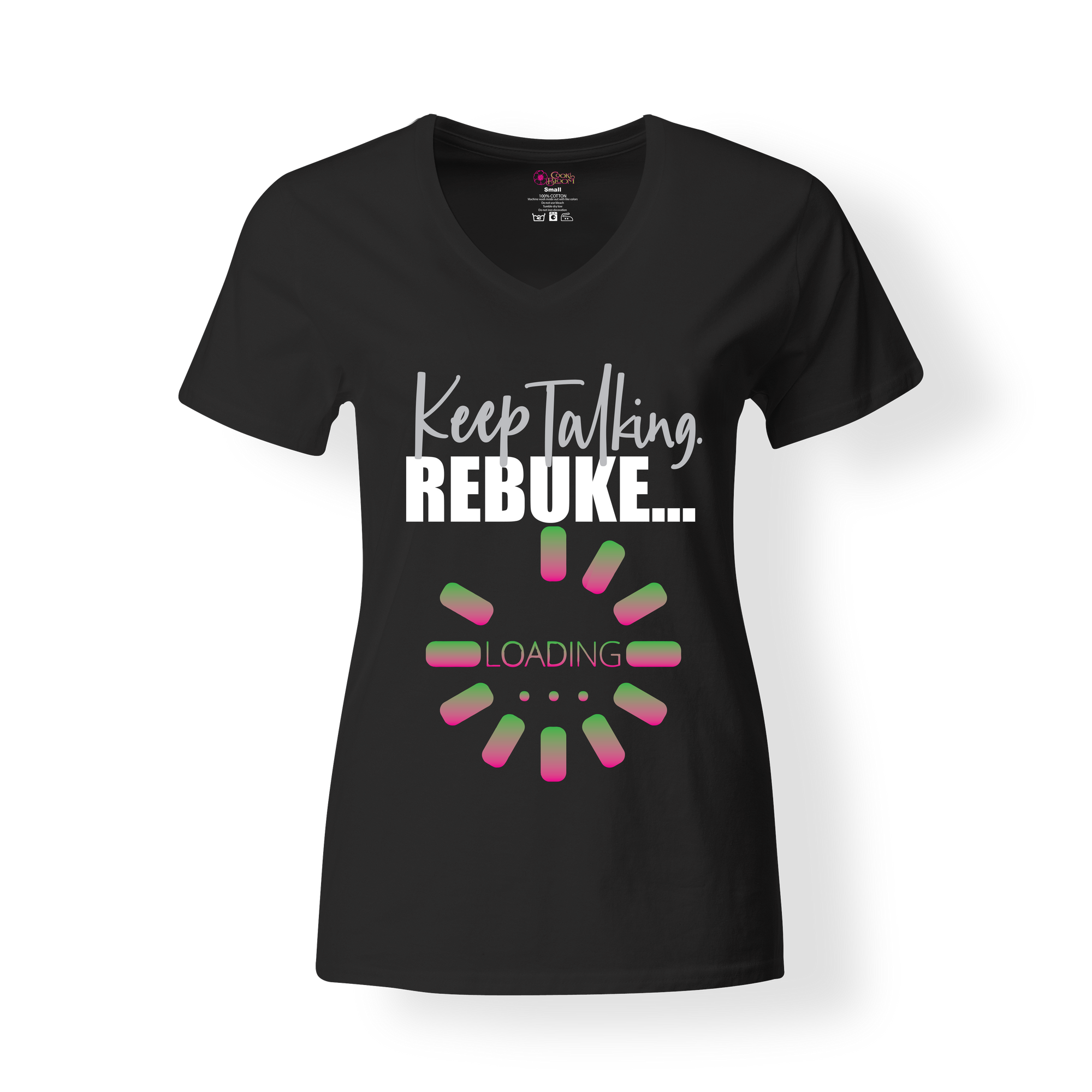 CookiBloom shirts S / Black Rebuke Loading Shirt
