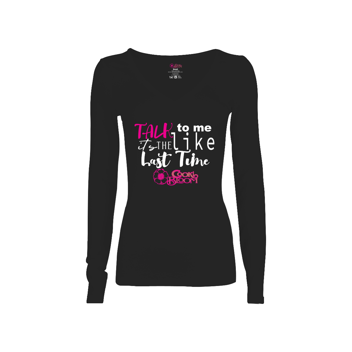 CookiBloom shirts S / Gray Talk to Me Like It's the Last Time Long-Sleeve Shirt