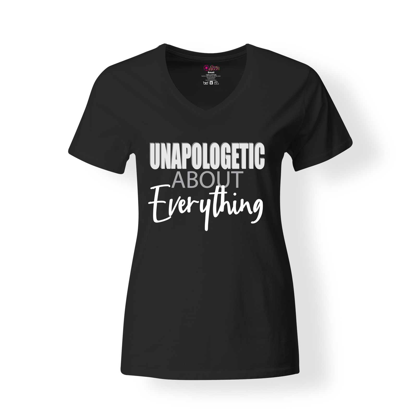 CookiBloom shirts S / Black / White Unapologetic Shirt
